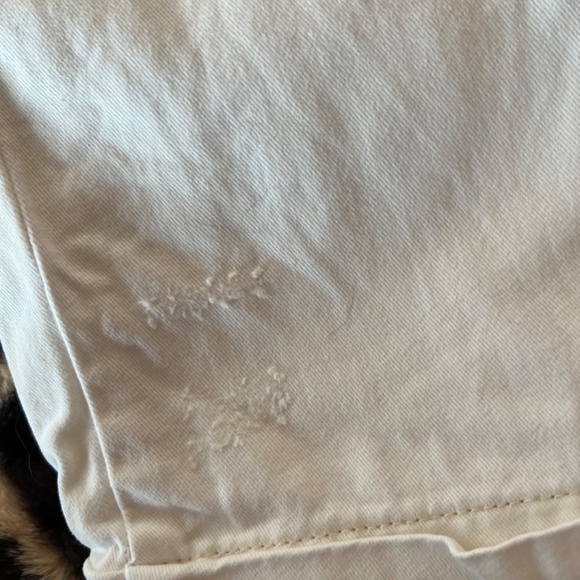 Free People Wide Leg Chino Pants 100% Cotton  SZ 4 Waist 28 Button Fly Relaxed - Picture 10 of 16